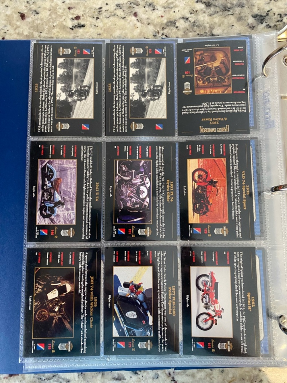 1992 Harley Davidson Collectors Cards with 18 cards total - Picture 3 of 4
